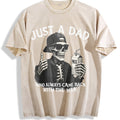 Funny Dad Vintage Washed T-Shirt - Beige
