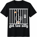 Got Too Silly Cotton T-Shirt - Black