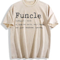 Funcle Definition Funny Uncle Family Novelty Funny Cool Vintage Washed T-Shirt - Beige