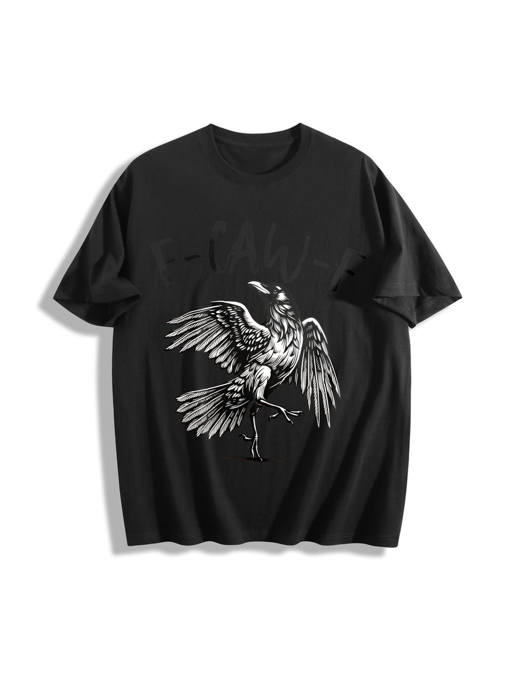 F-caw-f Cotton T-Shirt - Black