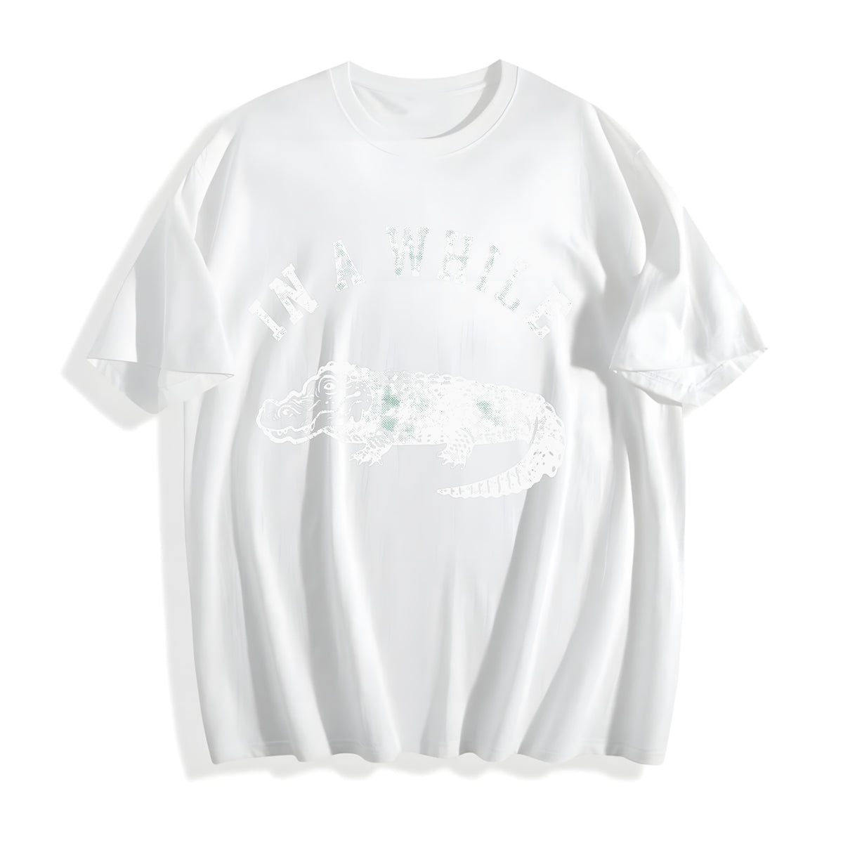 Funny In A While Crocodile Sarcastic Croc For Funny Cool Cotton T-Shirt - product view
