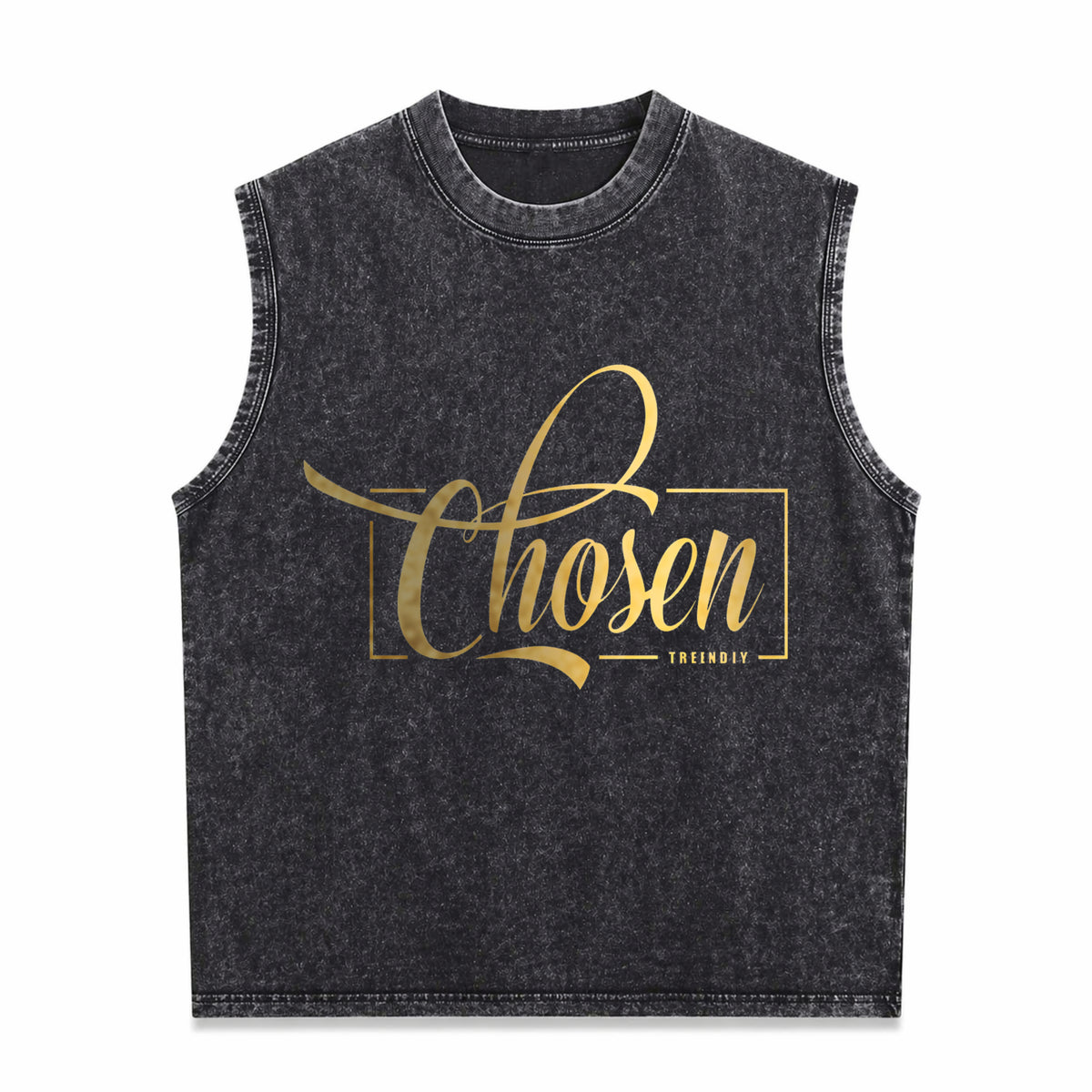 Cozy Men's Washed Tank Top - Black