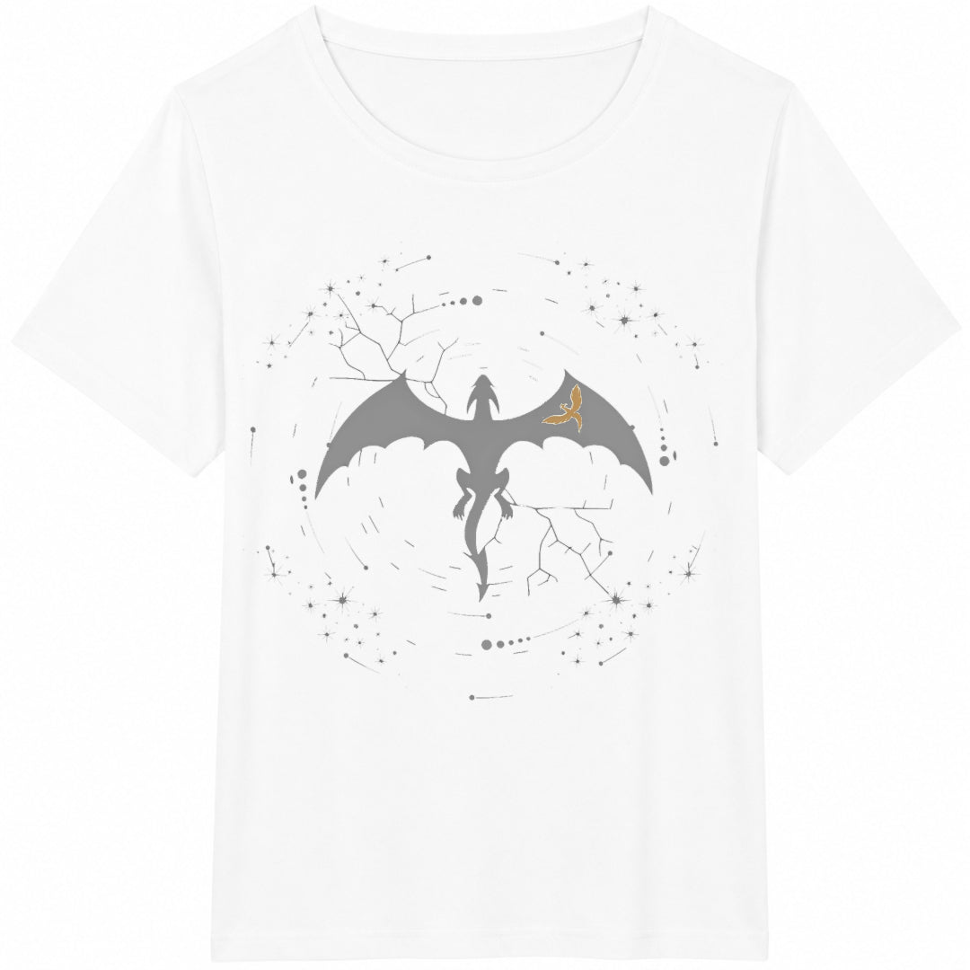 Violent Little Thing Dragon Black Cotton T-Shirt - product view