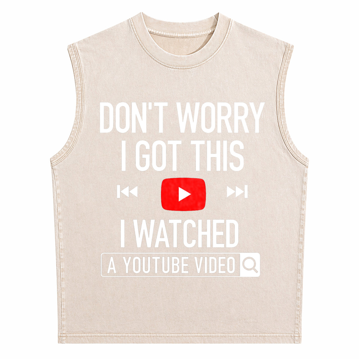 Funny Diy Mechanic Engineer Garage Humorous Father's Day Men's Washed Tank Top - product view