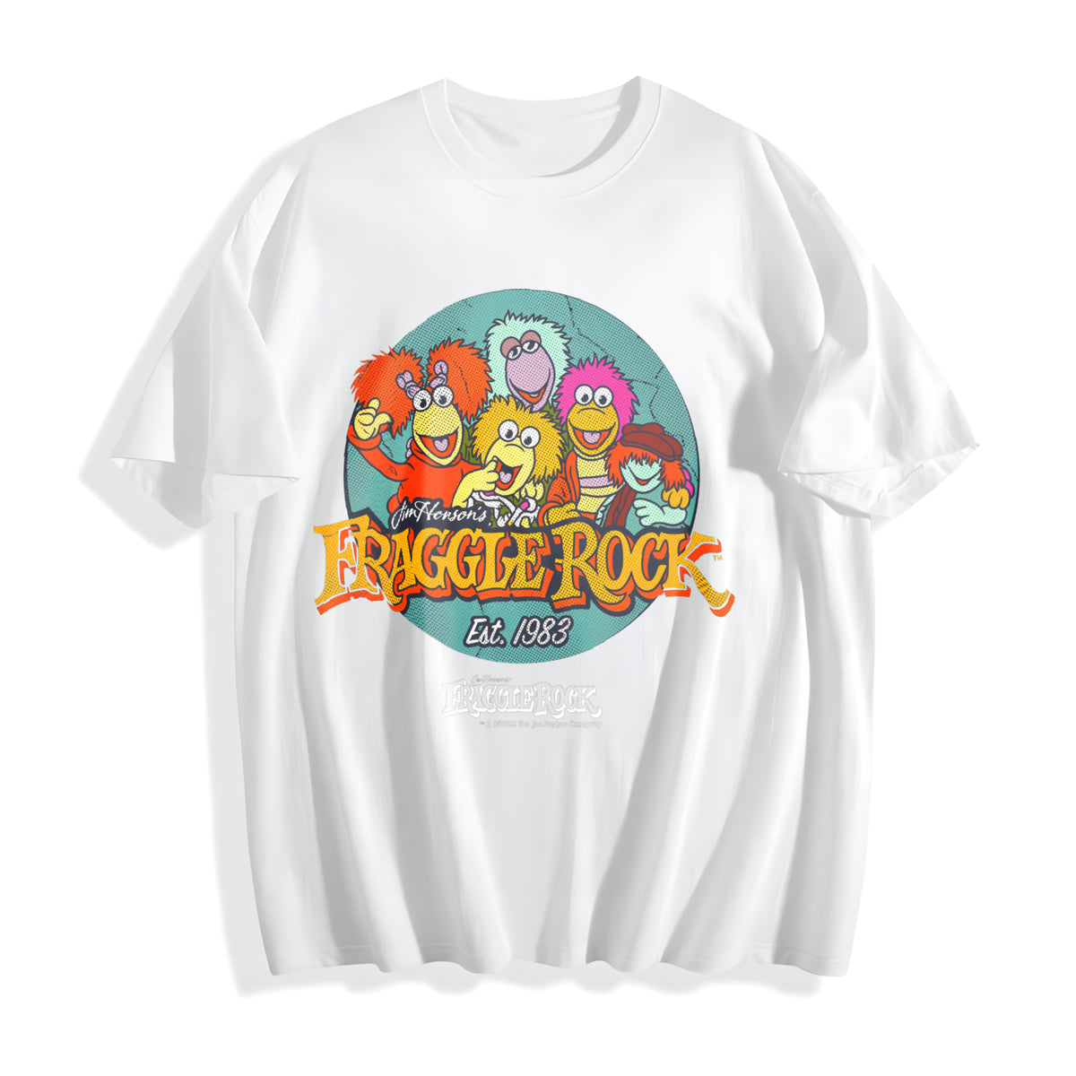 Funny Fraggle Rock Jim Henson's Licensed For Funny Cool Cotton T-Shirt - product view