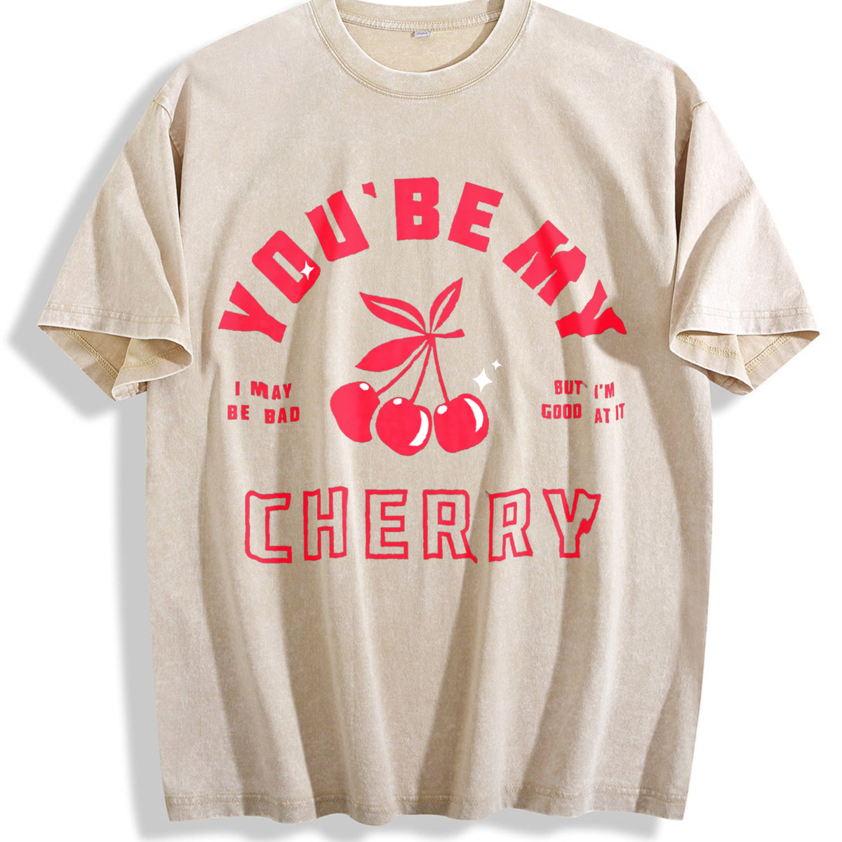 Essential Vintage Washed T-Shirt - Beige