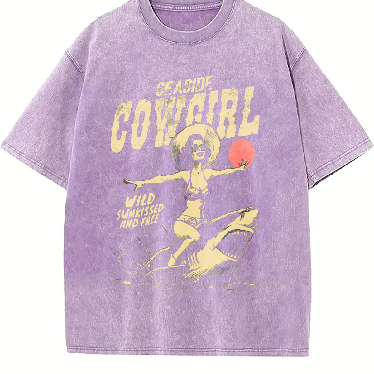 Seaside Cowgirl Vintage Washed T-Shirt - product view