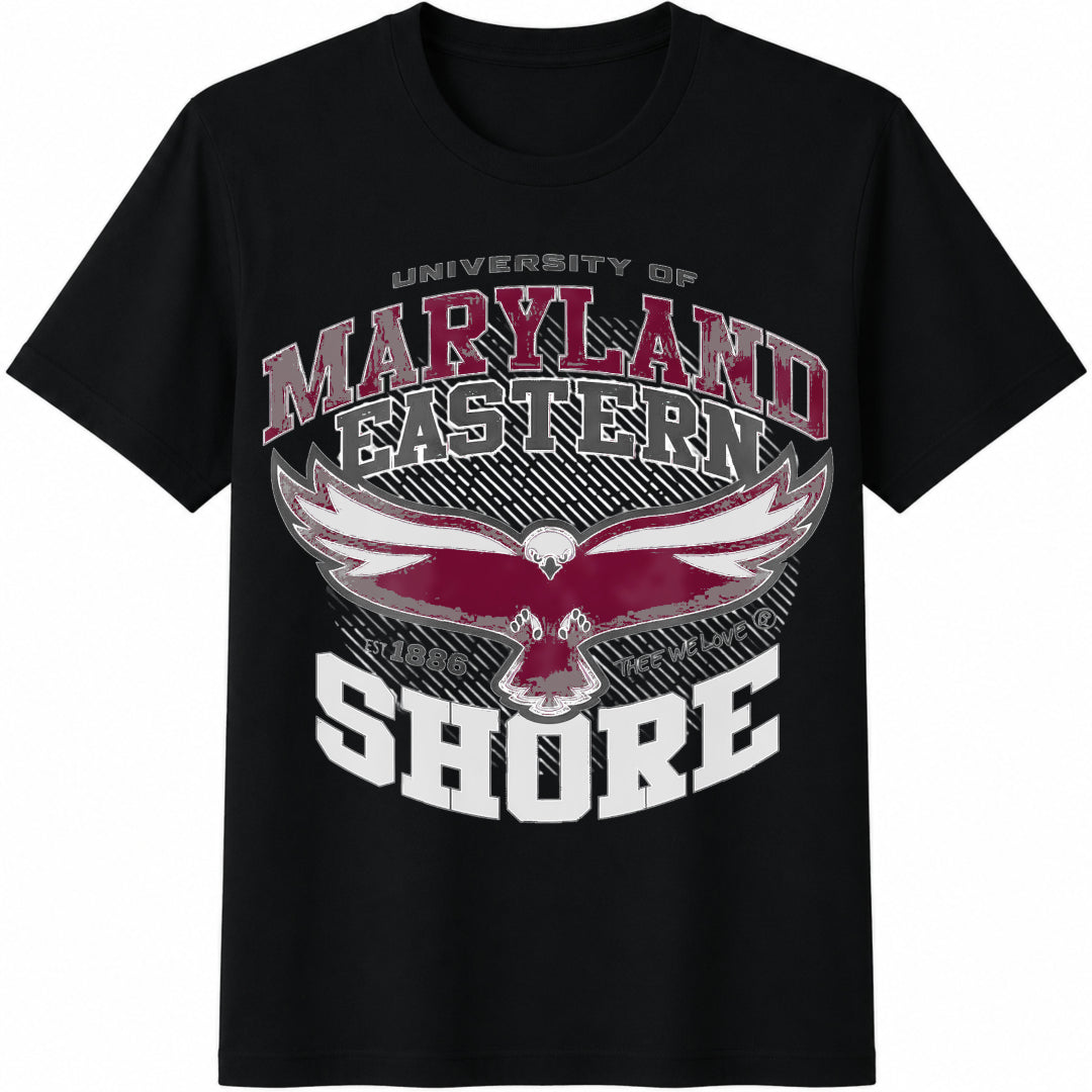 University Of Maryland Eastern Shore - Hbcu Cotton T-Shirt - Black