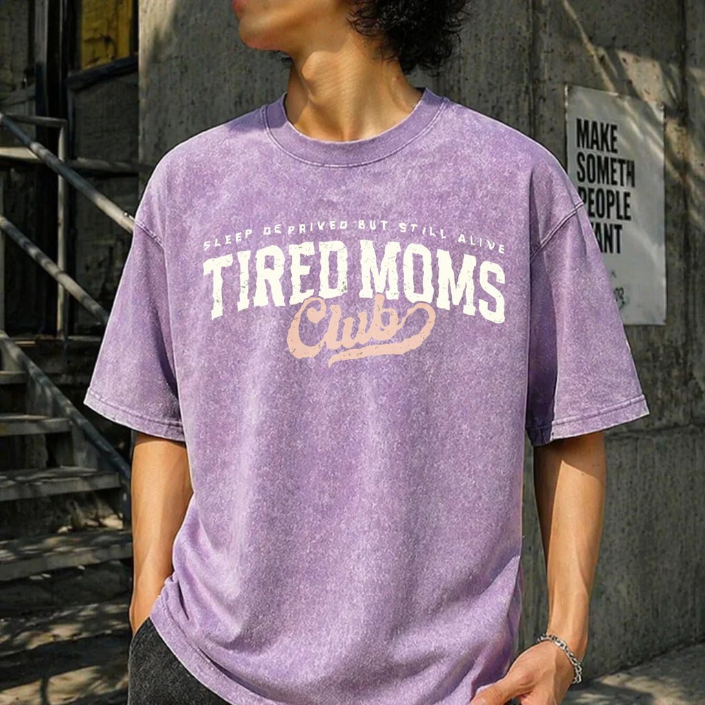 Tired Moms Club Vintage Washed T-Shirt - product view