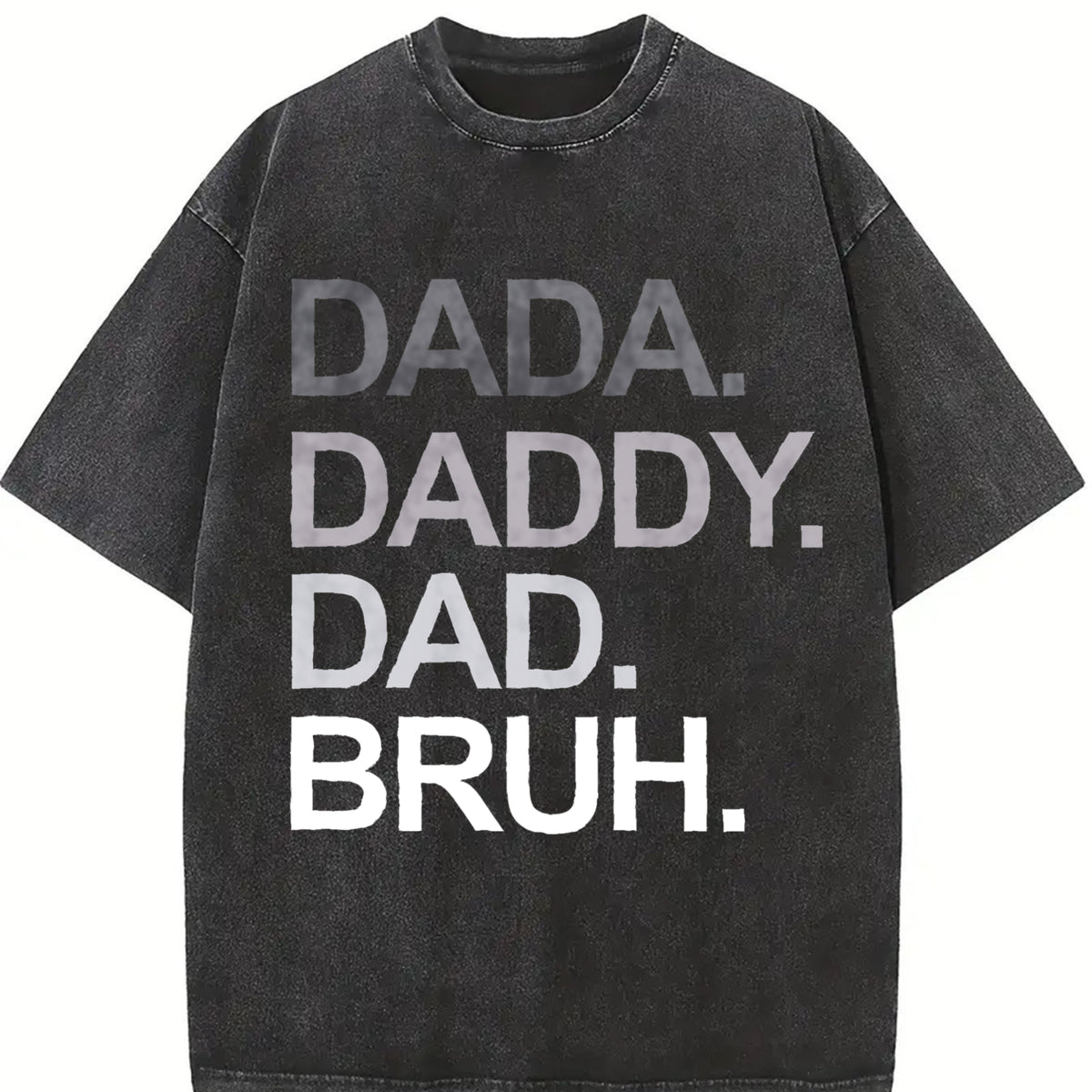 Ootd T Shirt Dada Daddy Dad Bruh Funny Husband Dad Father's Day Mens T-Shirt Black-Hoodie-front Black-Sweatshirt-front