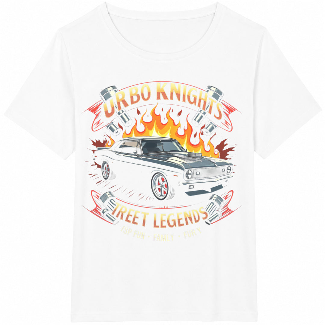 Turbo Knights Legends - Classic Car For Fun Cotton T-Shirt - product view