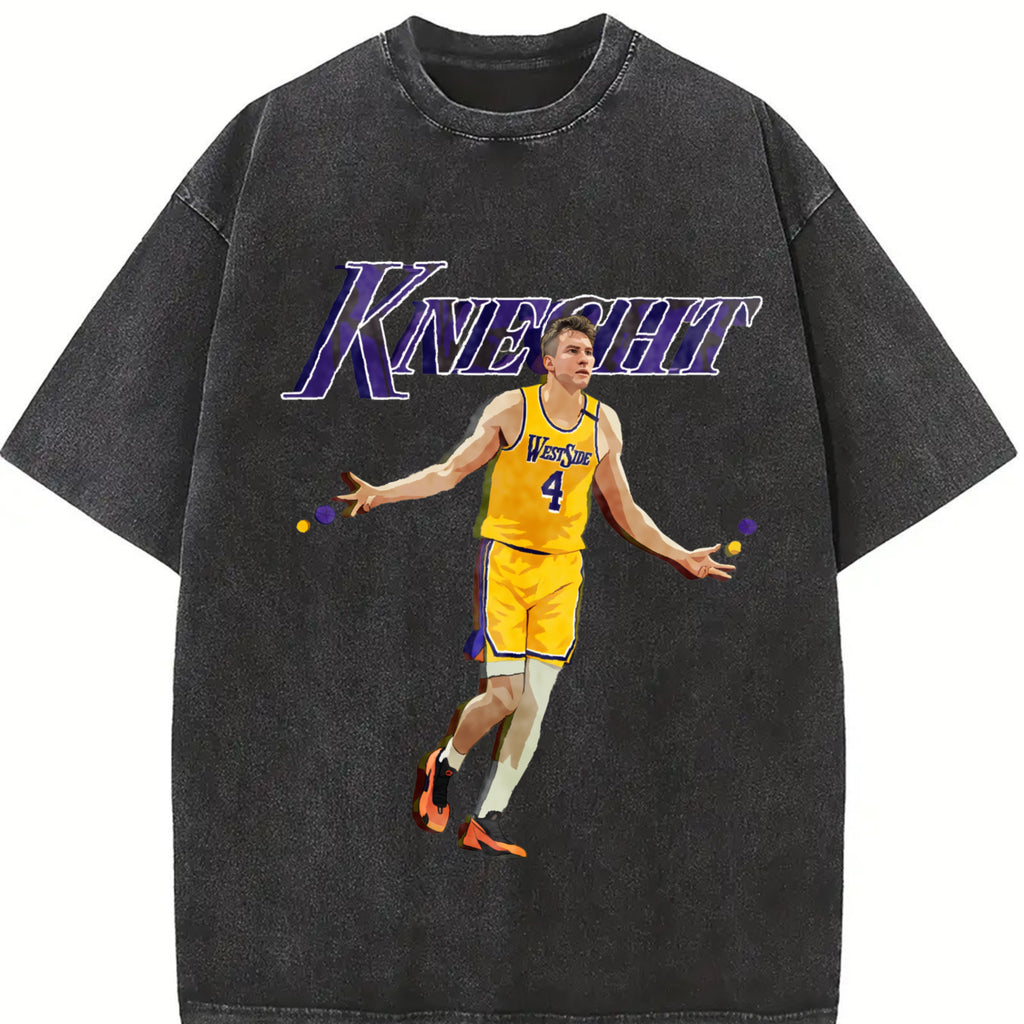 Dalton Knecht Graphic Tee Westside Knecht 4 Basketball Los Angeles T-Shirt