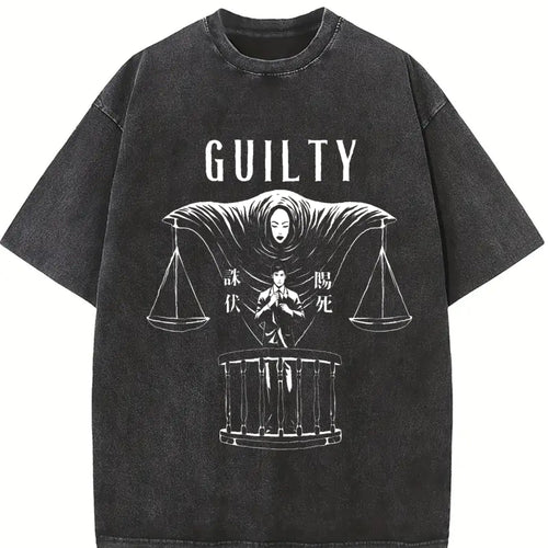 - Hiromi Higuruma Jujutsu Kaisen Deadly Sentencing Vintage Washed T-Shirt - product view
