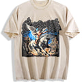 Saint Cherub & Horse Vintage Washed T-Shirt - Beige