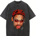Dennis Zig Zag Red Hair Hollywood 90's Vintage Design T-Shirt Basketball Streetwear