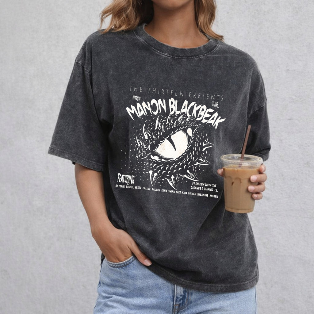 Manon Blackbeak Shirt, Throne of Glass Comfort Colors Shirt, Sarah J Maas Merch, Rowan Whitethorn, Crescent City, The Thirteen shirt, Dragon Lover Shirt