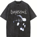 Retro New EVANESCENCE Band Christmas Gift Retro Music Tee, Rock Music Lover Shirt, Vintage Band Shirts Casual Comfort Cotton Fabric Fit Top , Top Men's and Women's Clothing
