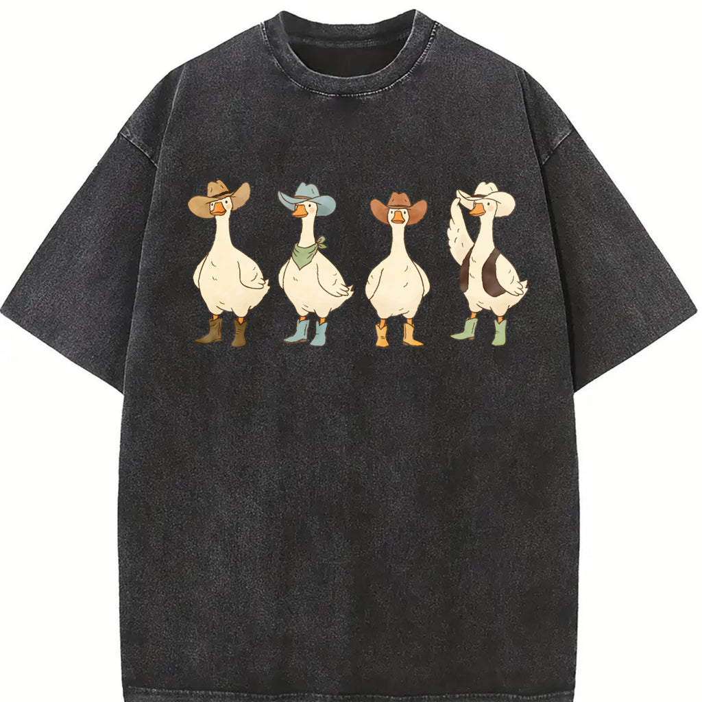 Comfort Colors Western Goose Shirt, Cowboy Hat Graphic Tee, Funny Wild West Animal Top, Cute Country Vibes Gift, Rodeo Southern Sweatshirt