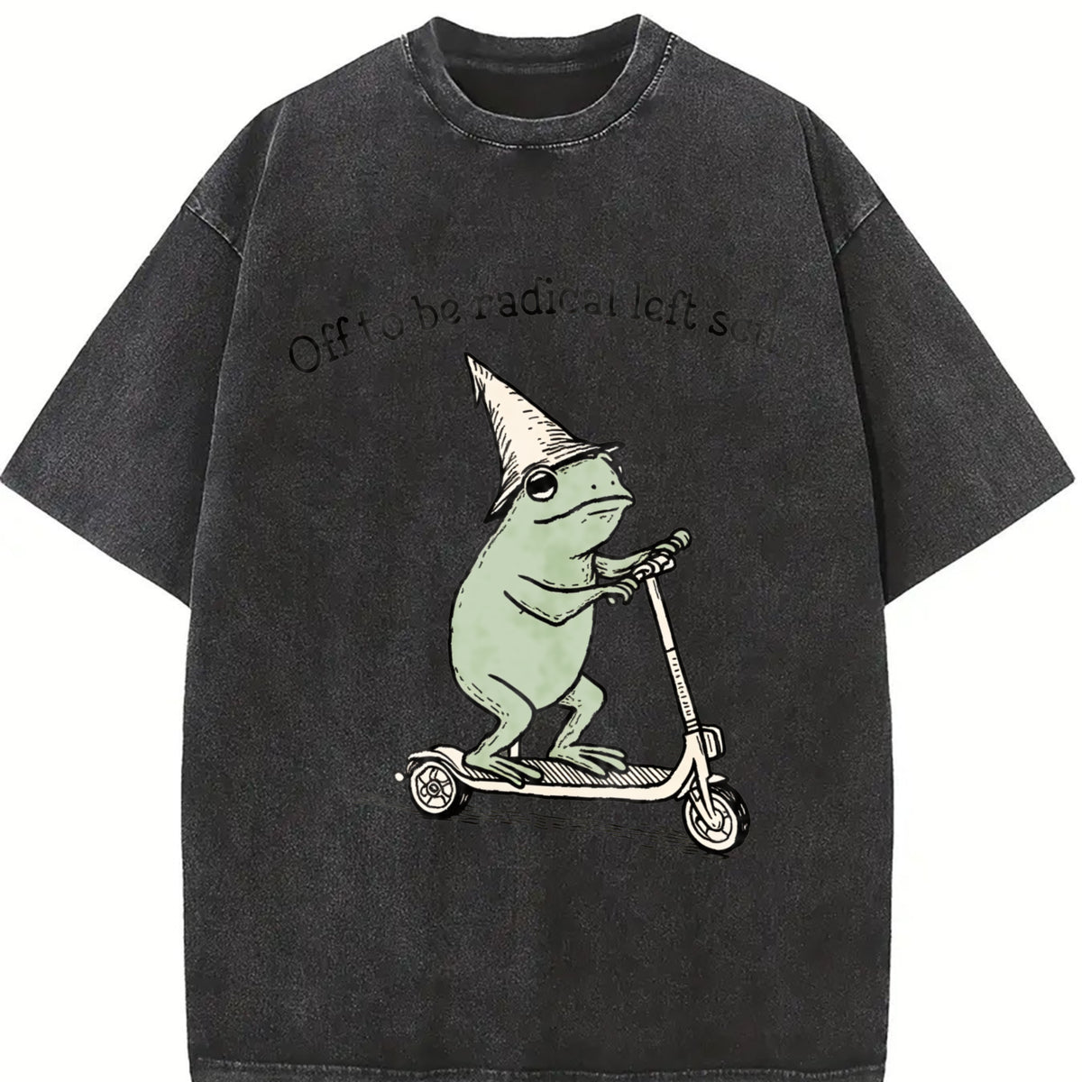 Fuc k Ice FDT Anti ICE Frog Oversize Unisex Washed T-Shirt for Women and Men's Unisex Fit Batik Cotton Oversize Streetwear Menswear  Super Soft Pre-Shrunk