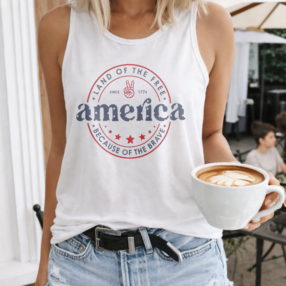 4th Of July Women's Tank Top - product view