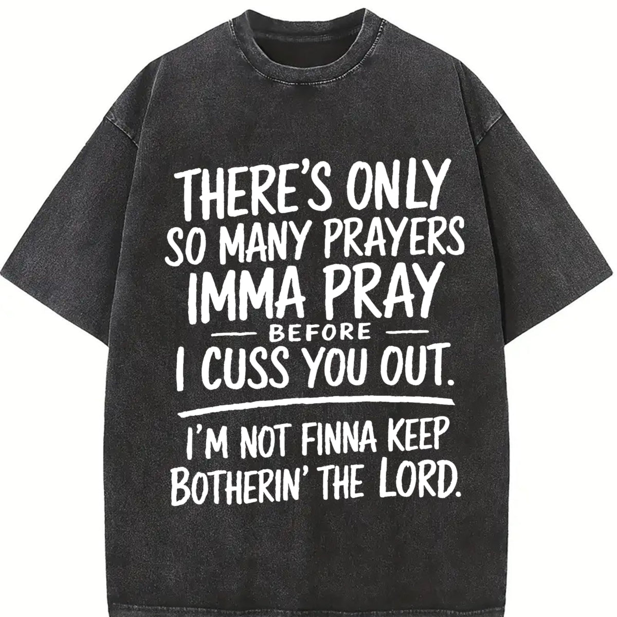 Limited Edition Street Style Holiday T Shirt with Prayers and Cursing Design Comfortable Relaxed Fit Summer Cotton Short Sleeve Tee for Men Dad and Friends