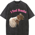 Princess Capy  - "I feel Bonita" - Sparkly and Cute - Capybara - Funny Women's T shirt - Women's Midweight Cotton Tee