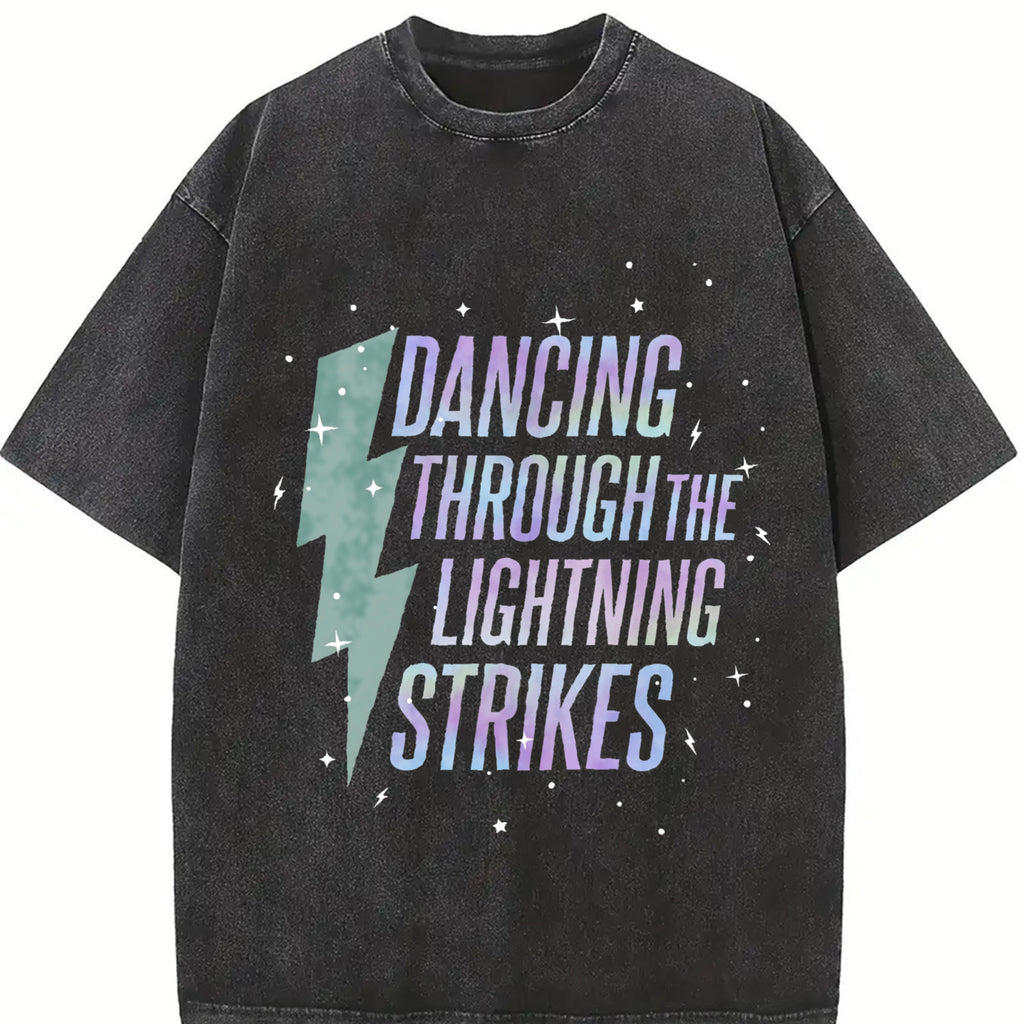 Comfort Colors Opalite Showgirl Shirt, Dancing Through The Lightning Strikes, TS Inspired Graphic Tee, Now The Sky Is Opalite