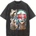 Three Raccoons Dr Pepper Comfort Color T-shirts, Funny Meme Genz Dank Raccoons, Raccoon Lovers, Top Menswear Womenswear Streetwear Tee