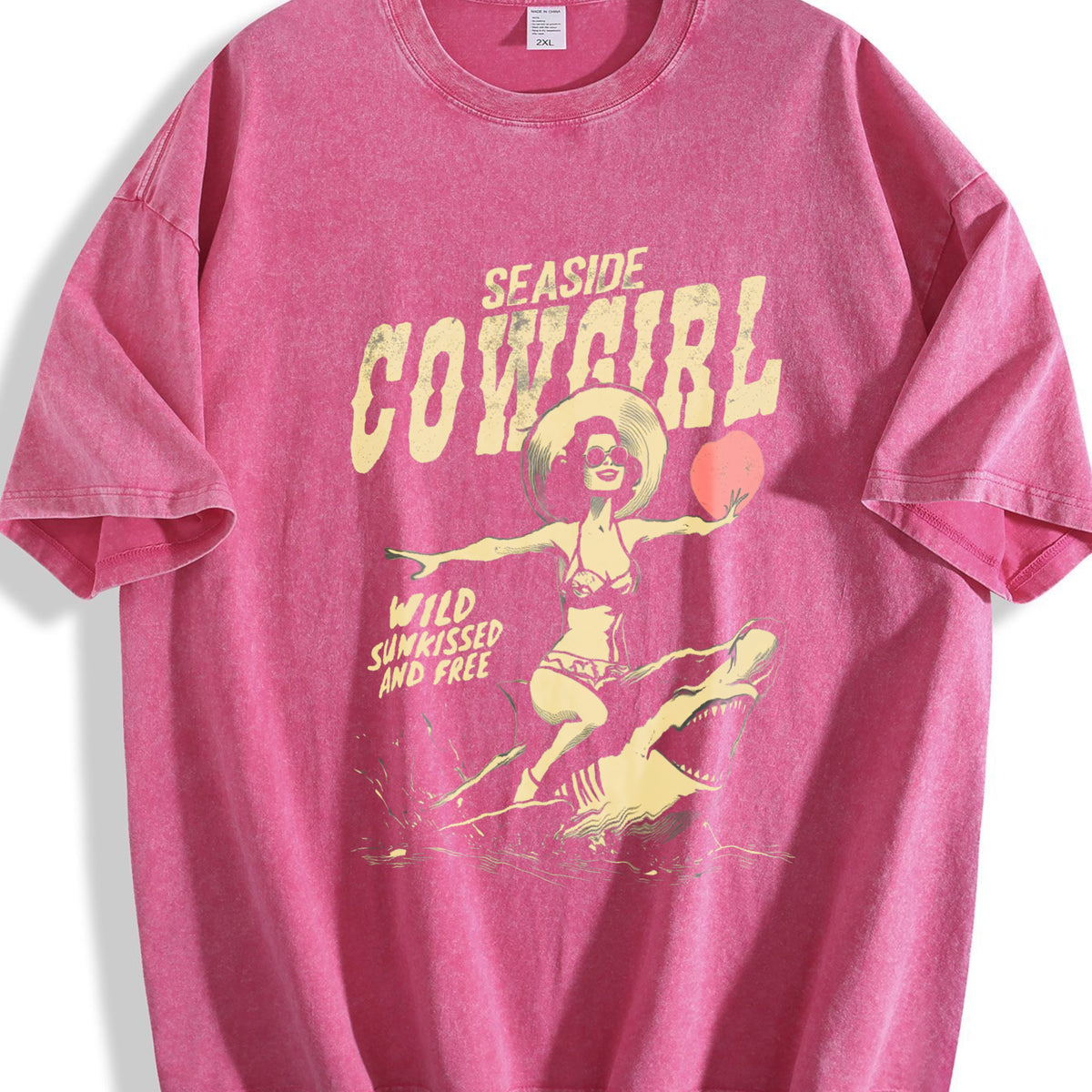 Seaside Cowgirl Vintage Washed T-Shirt - product view