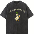 Unisex  Vintage ”Off To Get A Little Silly“ Funny Irish Drinking Couples Washed T-Shirt   – St. Patrick’s Day  Tee
