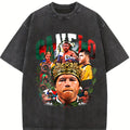 Alvarez Saul Mexico King Goat Boxing Vintage Style Graphic Design T-Shirt Crewneck Cotton