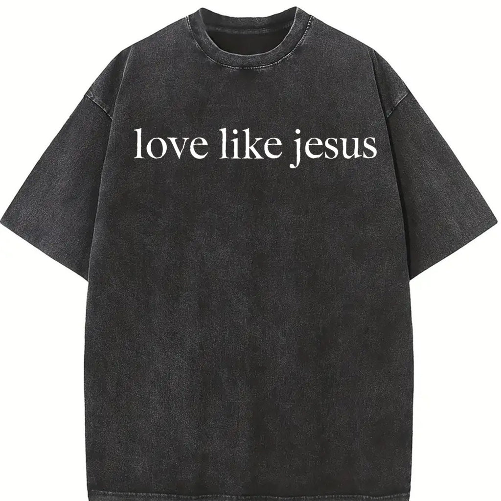 Comfort Colors Love Like Jesus T Shirt, Inspirational Tee, Christian T Shirt, Religious Mom Tee, Christian Apparel Gift, Shirt for Women Top