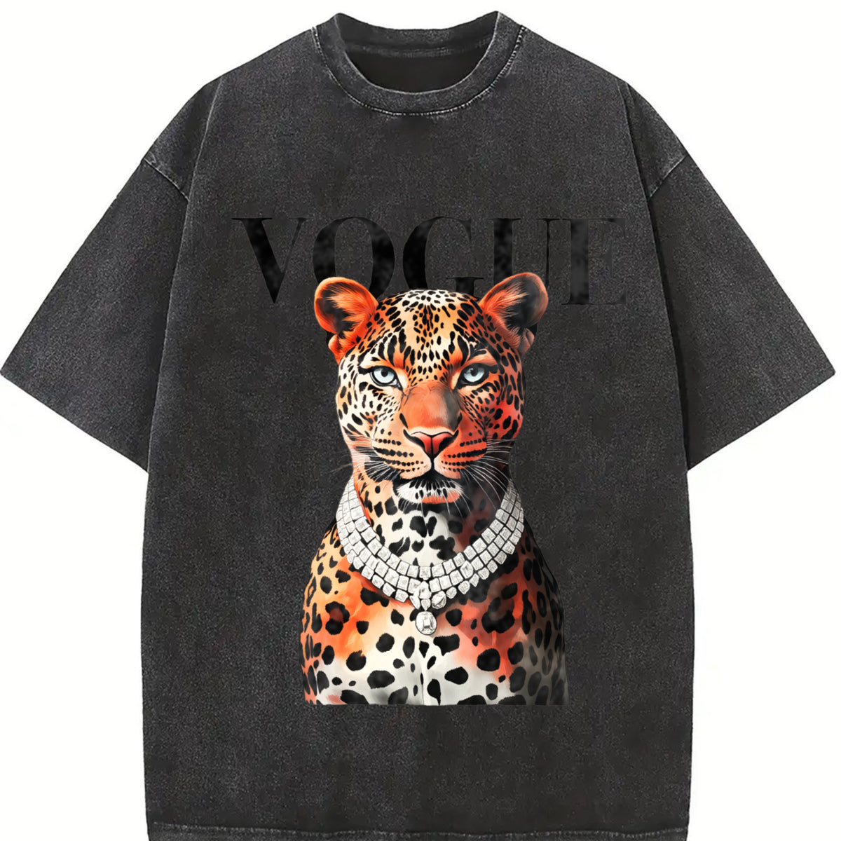 Fashion Leopard Graphic Tee Tshirt   Casual Womenswear Streetwear