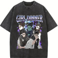 valentine shirts Summer Jujutsu Kaisen Choso Anime  Washed T Shirt Merch Oversize T-Shirts for Men Women Summer Short Sleeve Tee Clothing
