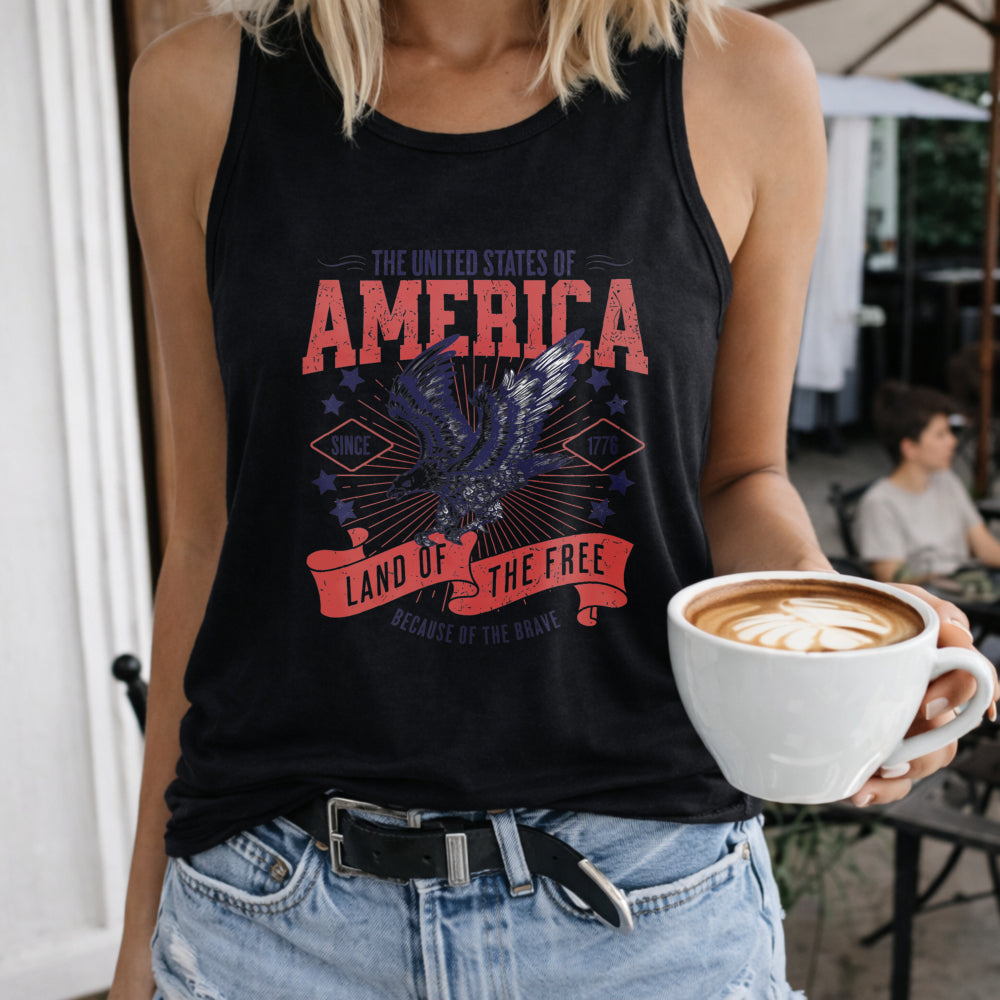United States Of America Since 1776 Women's Tank Top - Black
