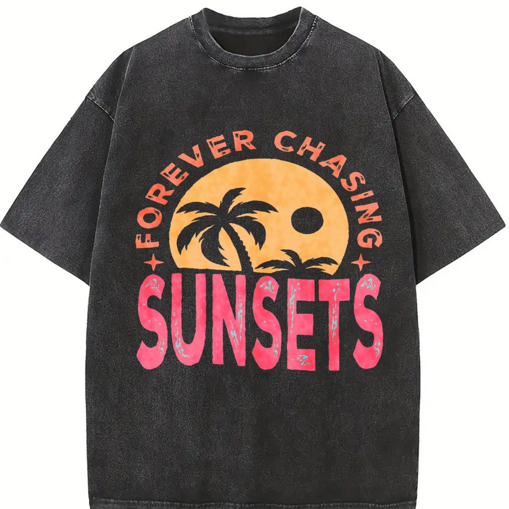 Women's Letter & Heart Print Round Neck Tee, Casual Short Sleeve T-Shirt for All Seasons, Ladies Sleepwear for Beach Vacation