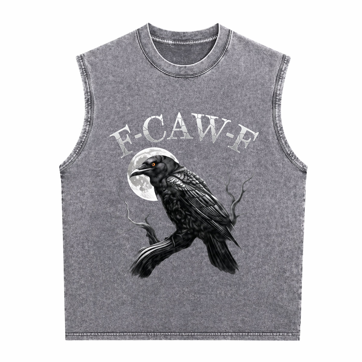 Black Crow Men's Washed Tank Top - product view