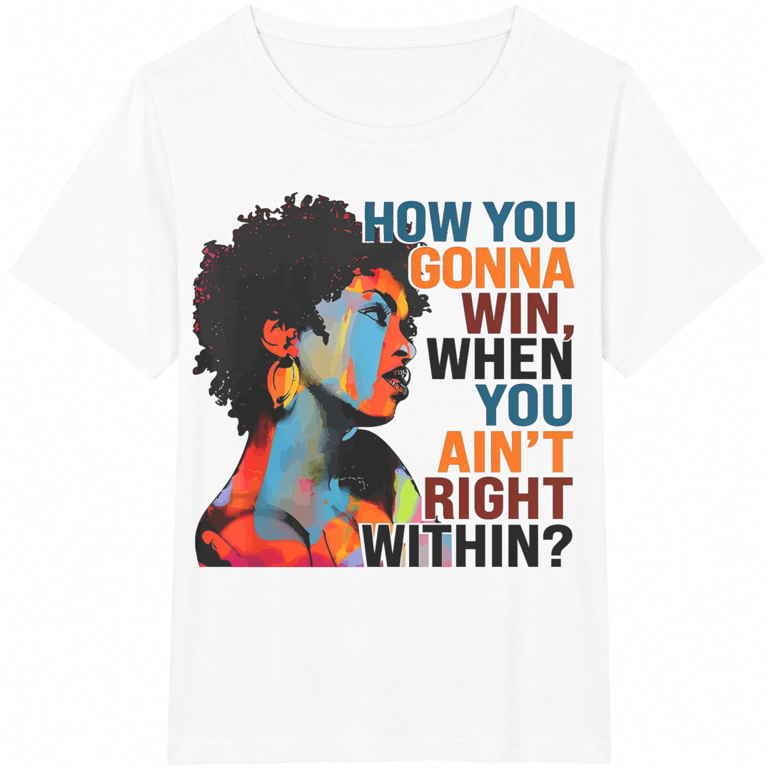 Lauryn Hill : How You Gonna Win Rap Lyrics Cotton T-Shirt - product view