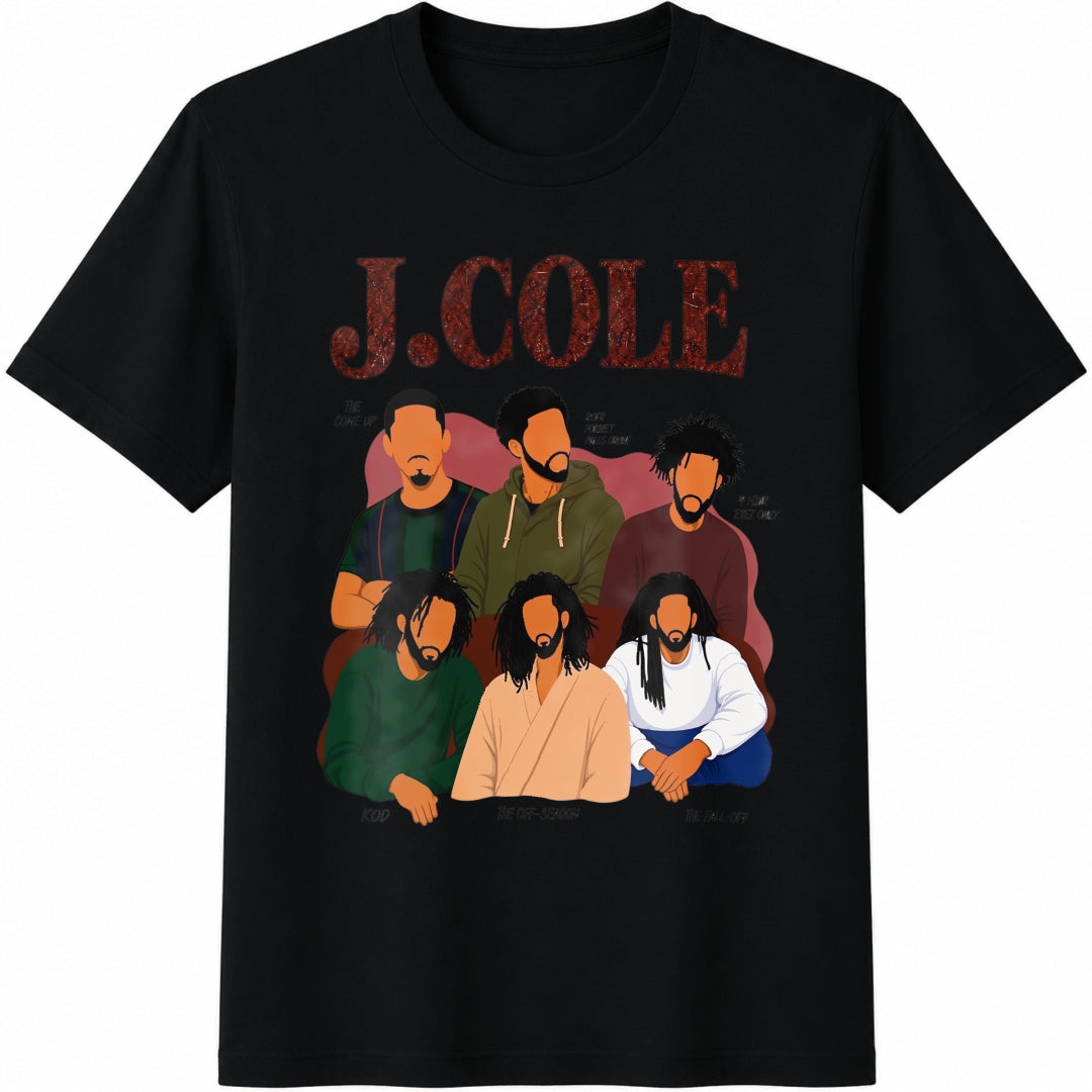 J Cole Cotton T-Shirt - Black