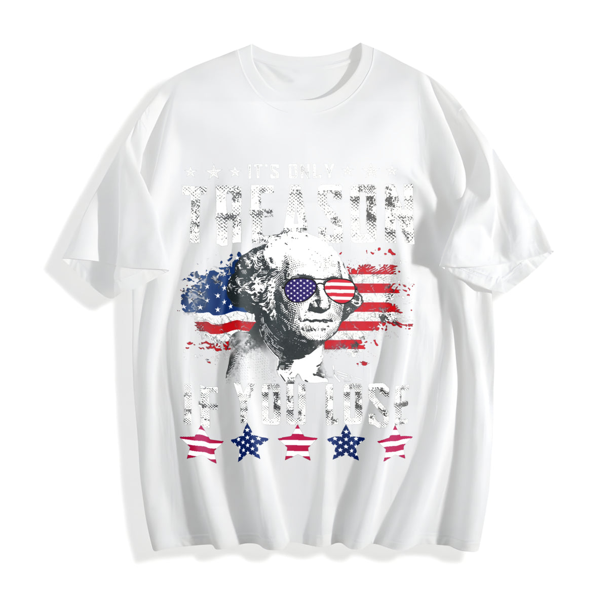 Funny 4th Of July Cotton T-Shirt - product view