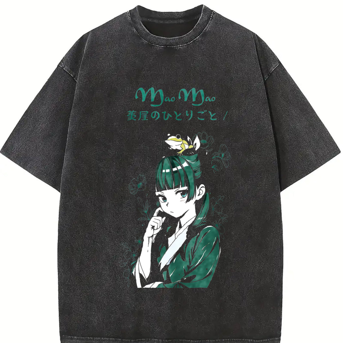 Mao Mao Tee, The Apothecary Diaries Shirt, Anime Streetwear T-Shirt, Vintage Washed Oversized Tee, Mystery Girl Graphic Shirt, Retro Aesthetic Tee, Japanese Anime Streetwear, Unisex Vintage Top boyfriend  tees