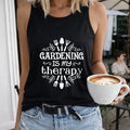 Gardening Is My Therapy Women's Tank Top - Black