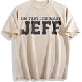 Jeff Personal Name First Name Funny Jeff Vintage Washed T-Shirt - Beige
