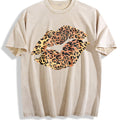 Leopard - Vintage Washed T-Shirt - Beige