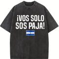 cotton Vos Solo Sos Paja Salvadoran Slang El Salvador Flag T-Shirt casual Fashion graphic tees women