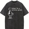 Today I'm A Serious Goose Tshirt, Funny Silly Shirt, Funny Goose T-Shirt, Gifts for Her, Funny Gifts Top Womenswear Streetwear Casual Summer