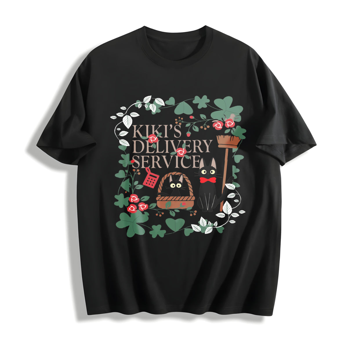 Studio Ghibli Cotton T-Shirt - Black