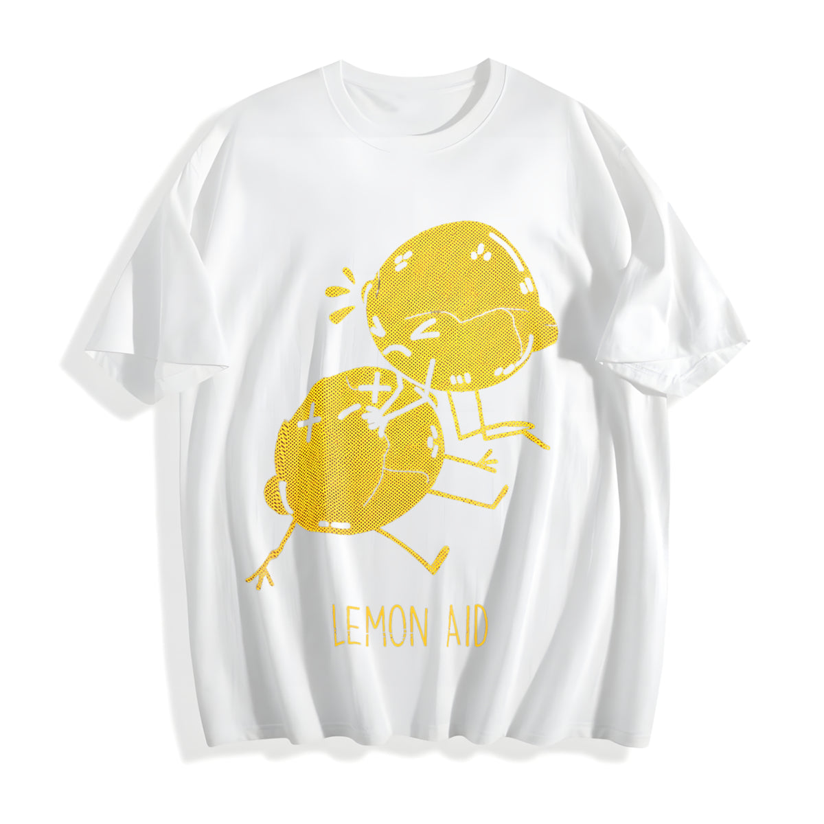 Lemon Aid Funny First Aid Lemons Cpr Joke For Ladies Funny Cotton T-Shirt - product view
