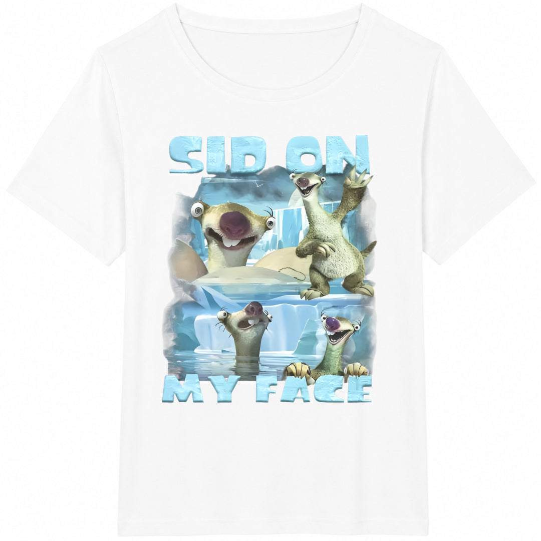 Sid On My Face Meme Cotton T-Shirt - product view