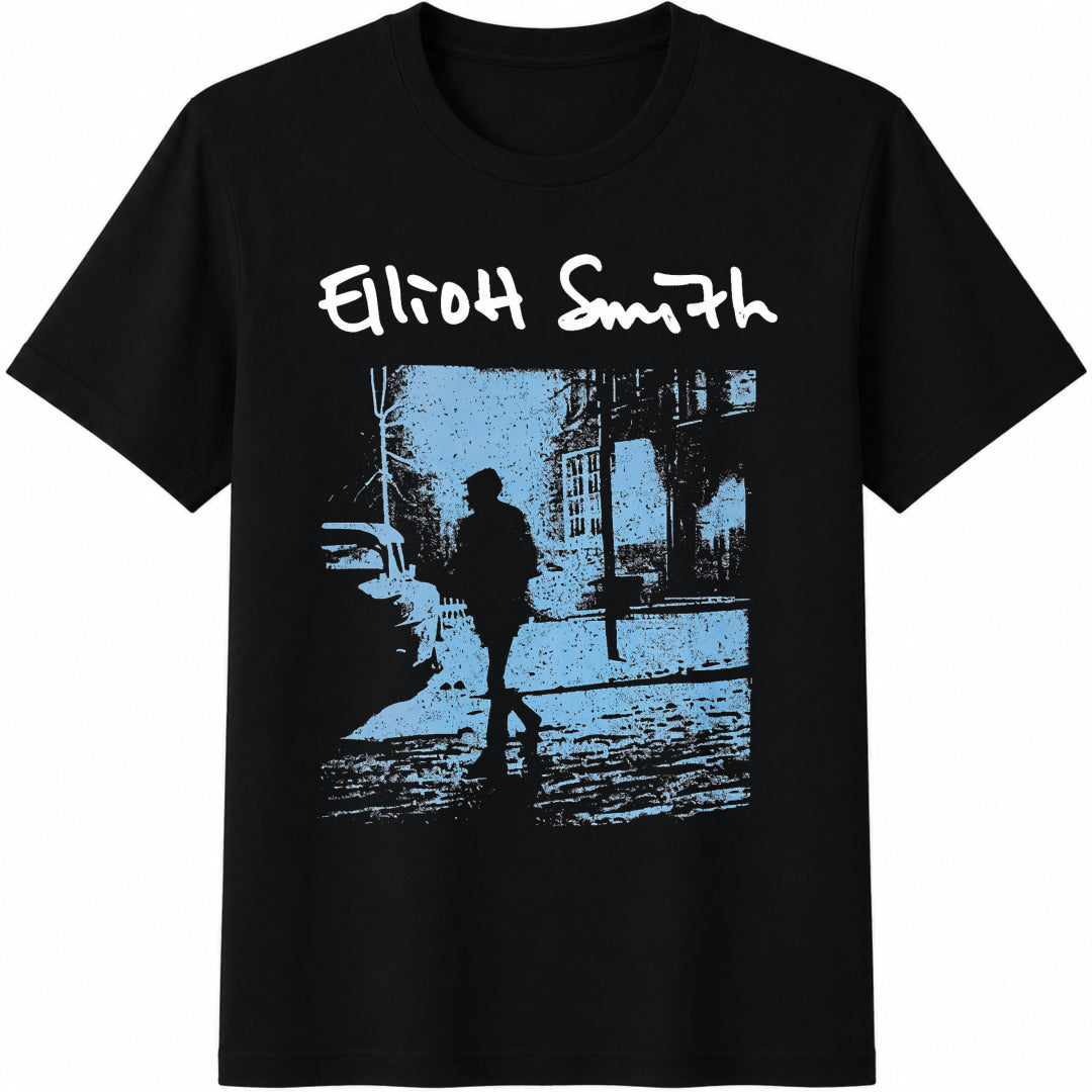 Elliott Smith - Elliott Smith - Indie Music Cotton T-Shirt - Black